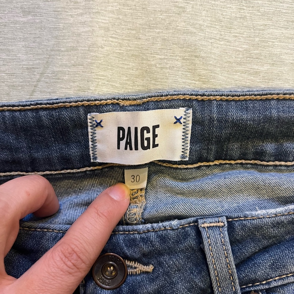 PAIGE Light Blue Denim Jeans
